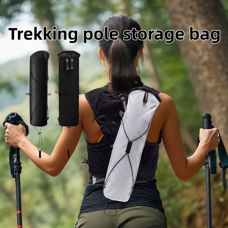 Outdoor Trekking Pole Storage Bag, Portable Folding Pole Storage Accessories, Off-Road Backpack Cycling Trekking Pole Storage Ba