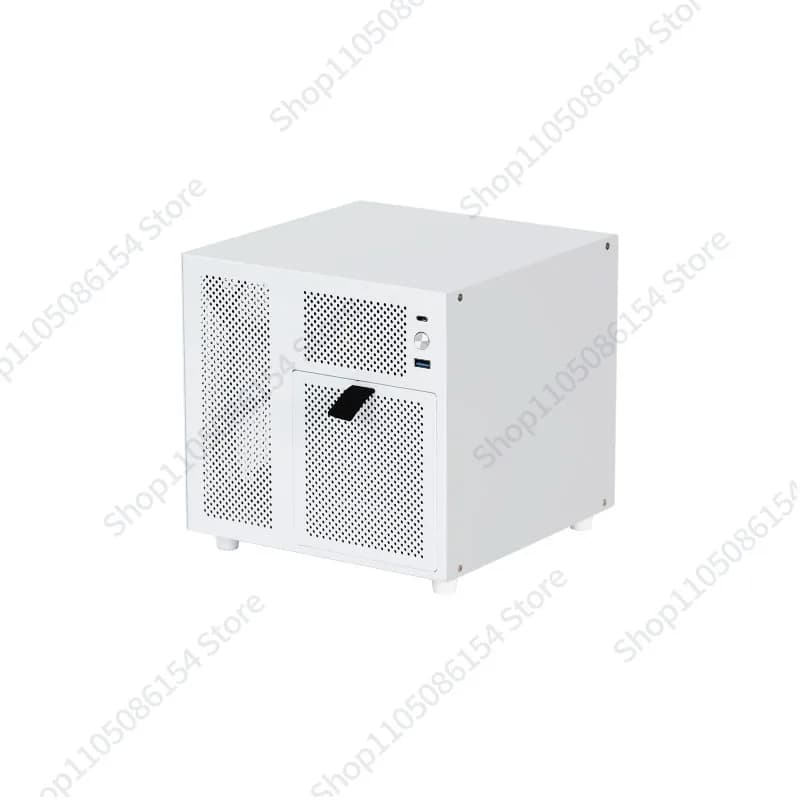 Chassis NAS Ursa Minor a 4 dischi, alimentatore SFX, scheda madre ITX, Flying Cow Black, server di archiviazione domestico, chassis compatto