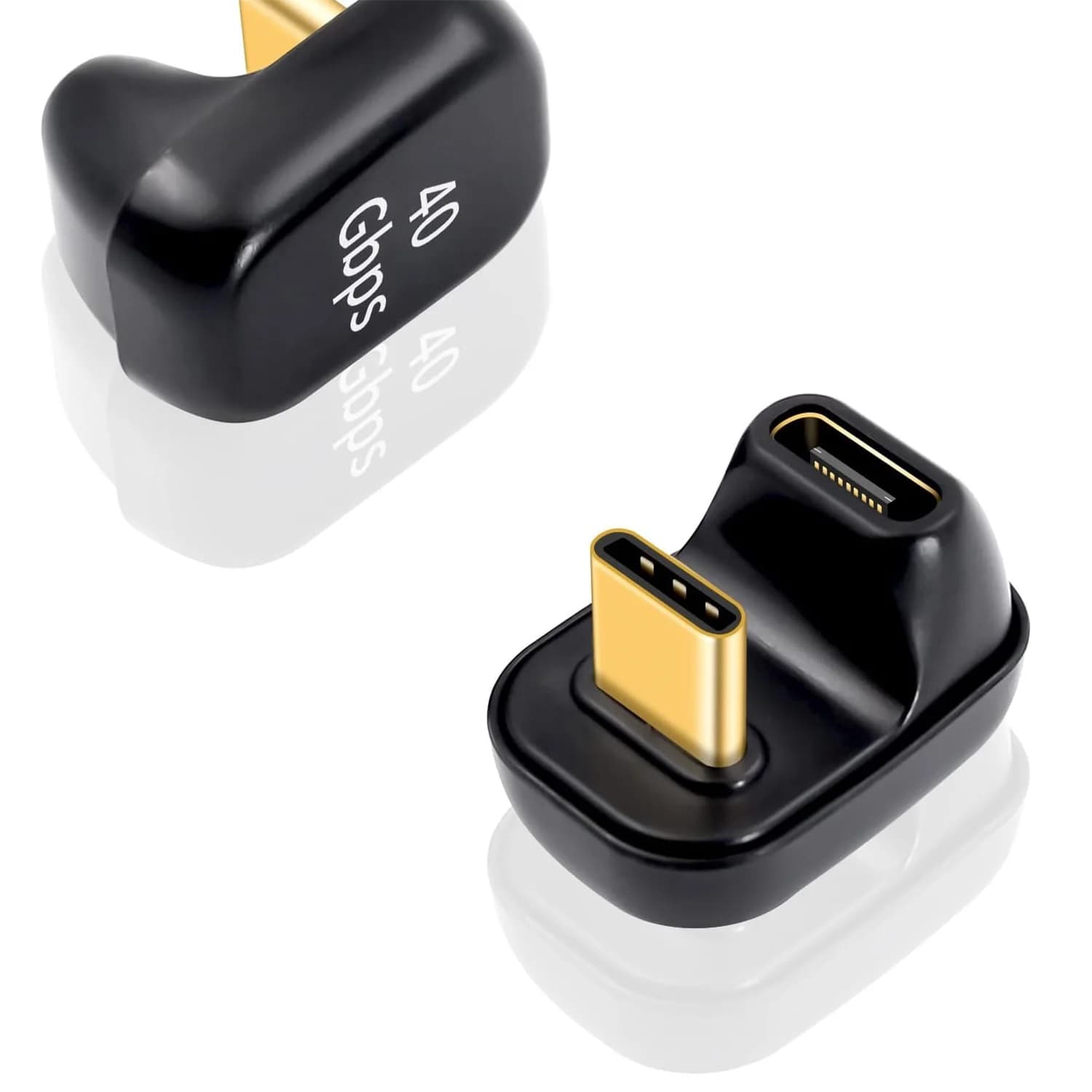 1pc USB 4 C Male to USB Female U Shape 180 Degree Angled 40Gbps Connector Adapter Extender 100W for Thunderbolt 4/3 MacBook Pro