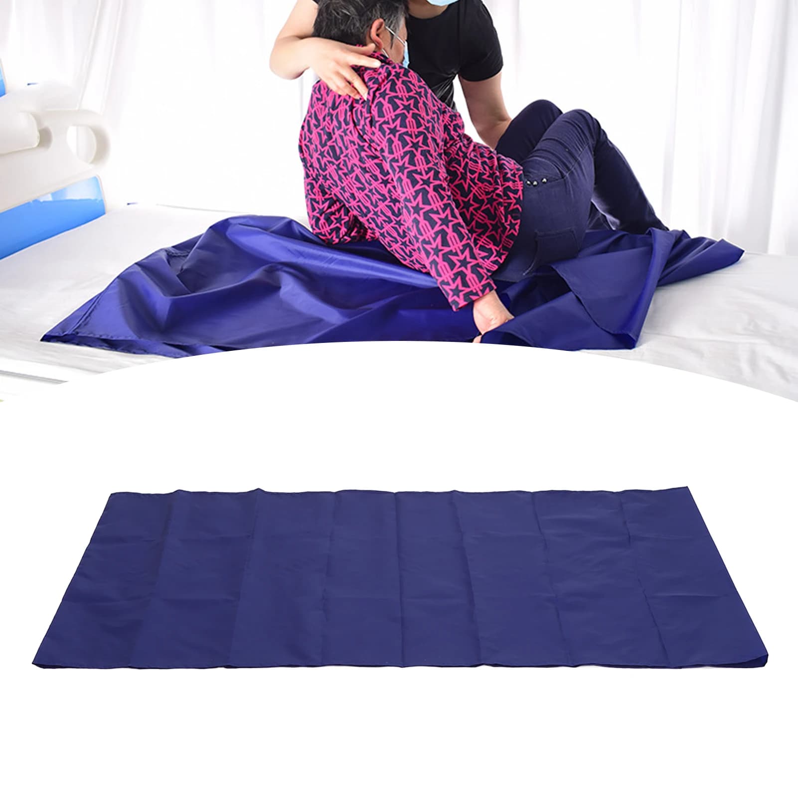 Sliding Sheet for Older Repositioning in Bed Practical Breathable Bed Fabric for Transfers Swivel Wheelchairs Washable for Home Care