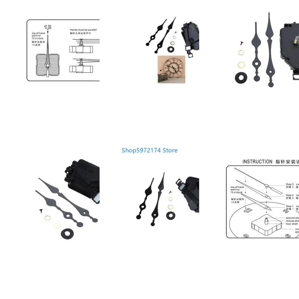 Y3NB Silent Pendulum Type Clock Movement Mechanism with Hands Motor DIY Replacement Repair