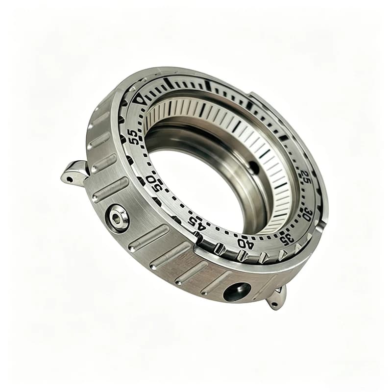 Cassa per Orologio Mod 47mm Stile Tuna, Compatibile con Movimenti Seiko NH35 NH36 7S26 4R36, Fondello Trasparente, Inserto Ghiera in Acciaio, Orologio da Uomo