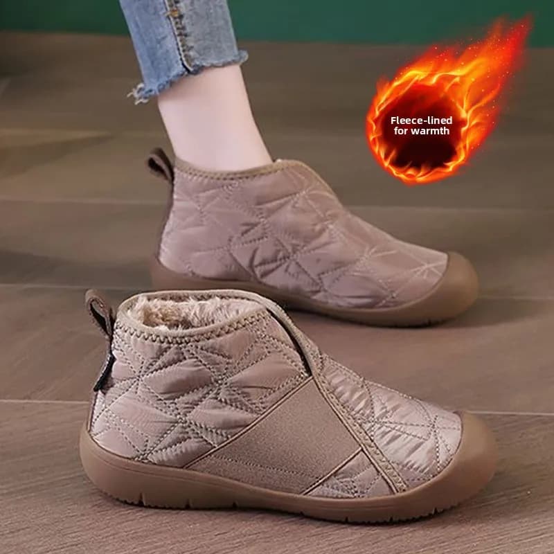 Scarpe sportive invernali da donna Stivali da neve piatti Stivaletti corti casual alla moda antiscivolo Scarpe in cotone spesso impermeabili Stivali da donna scarpe da donna scarpe trekking donna scarpe saldi spedizion
