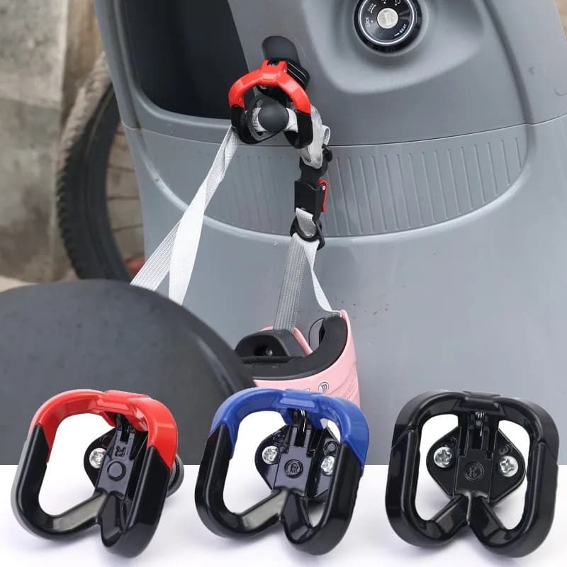 Gancio per supporto per gancio per casco moto Accessori per moto in lega di alluminio Attrezzature Borsa per la spesa con doppio gancio