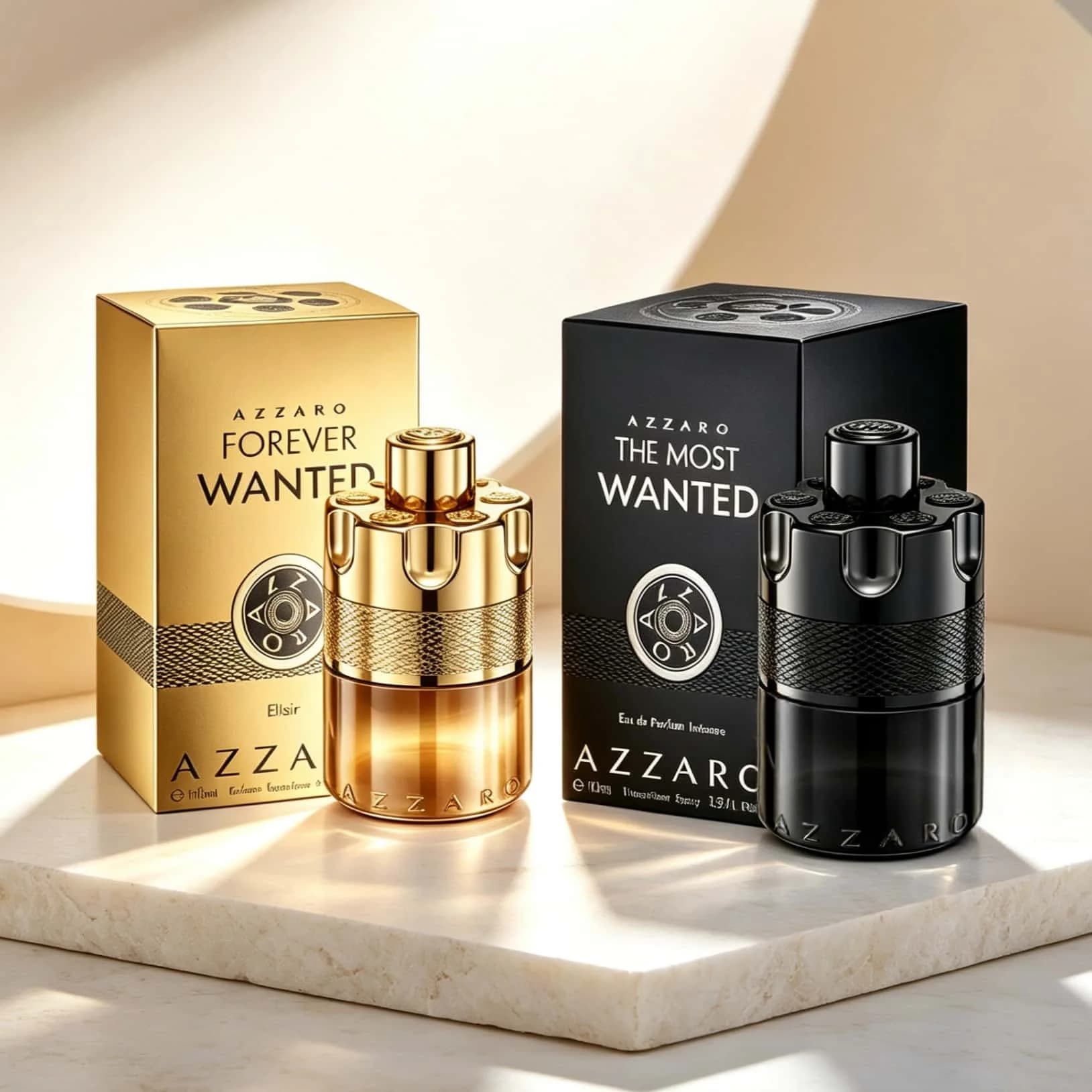 Azzaro Wanted 2‑Piece Perfume Set Forever Wanted Elixir & The Most Wanted EDP Intense Woody Fragrance Spray 100ml*2 Gift Collection