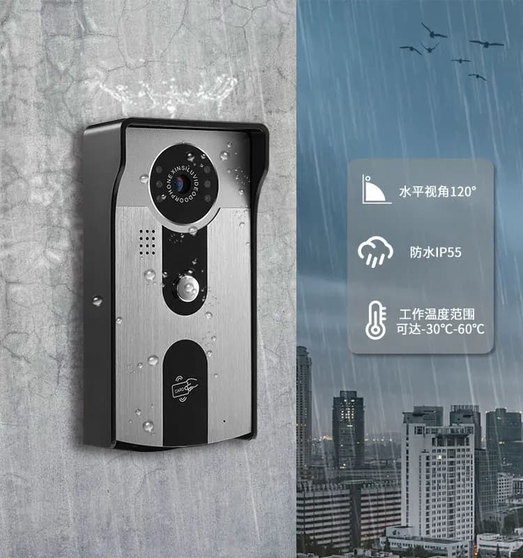 2MP 1080P Tuya Remote Control TCP/IP Doorbell Rifd Access Control WIFI Video Door Phone Outdoor Visual Door Viewer Camera