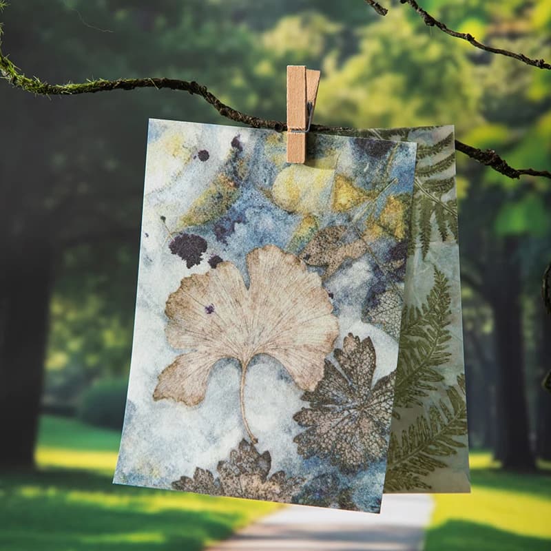 20pcs creative Plant theme Scrapbook Vintage Material Paper Kit DIY Junk Journal Collage Photo Album Retro Background paper