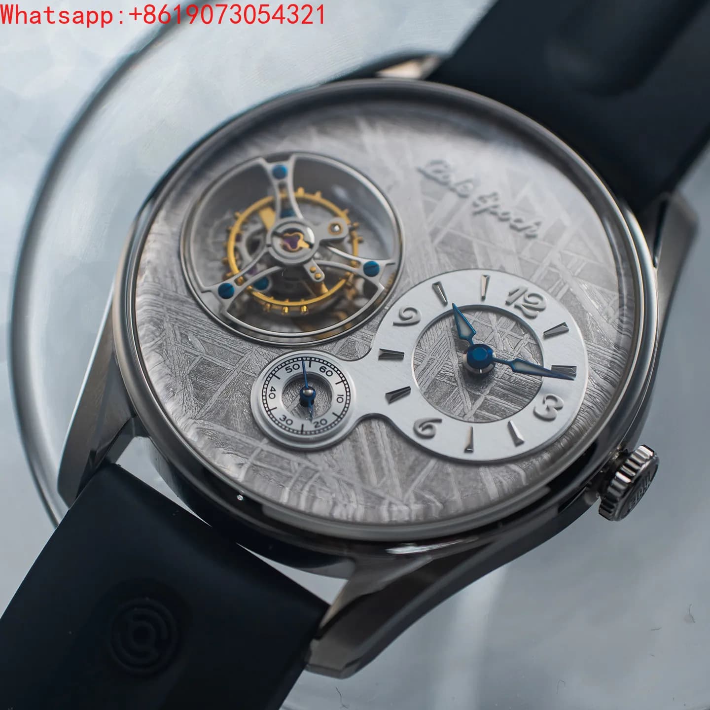 The Great Qin Empire Jichen 008 Limited Meteorite Disc Cal 8325x Tourbillon Mechanical Men's Casual Watch