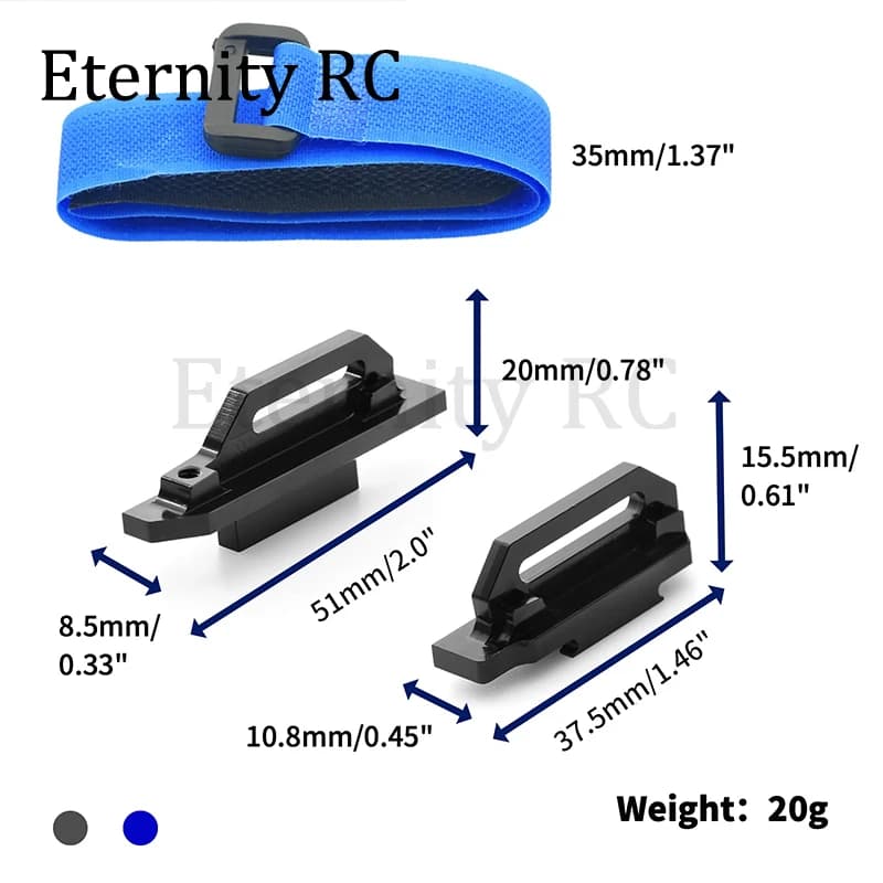 Supporto per cinghia batteria in metallo Stay Hold-Down 7426Per 1/10 RC Car Traxxas Slash 4x4 LCG