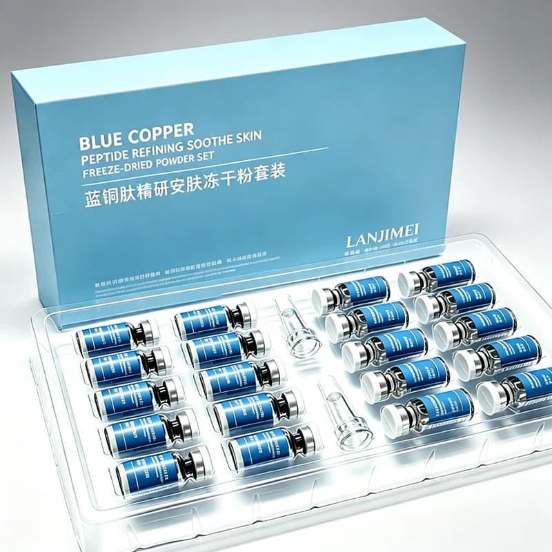 Blue Copper Freeze-Dried Powder Set Serum Anti Wrinkle Essence Shrink Pore Skincare Elastic Whitening Serum 20pcs/pack