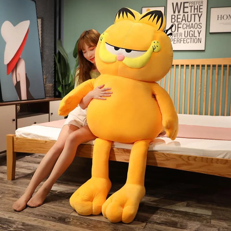 Peluche Gigante Famiglia Garfield Kawaii, Cuscino Abbraccio, Comodo Cuscino Lombare, Gatto Garfield, Animali di Peluche, Bambole, Regali