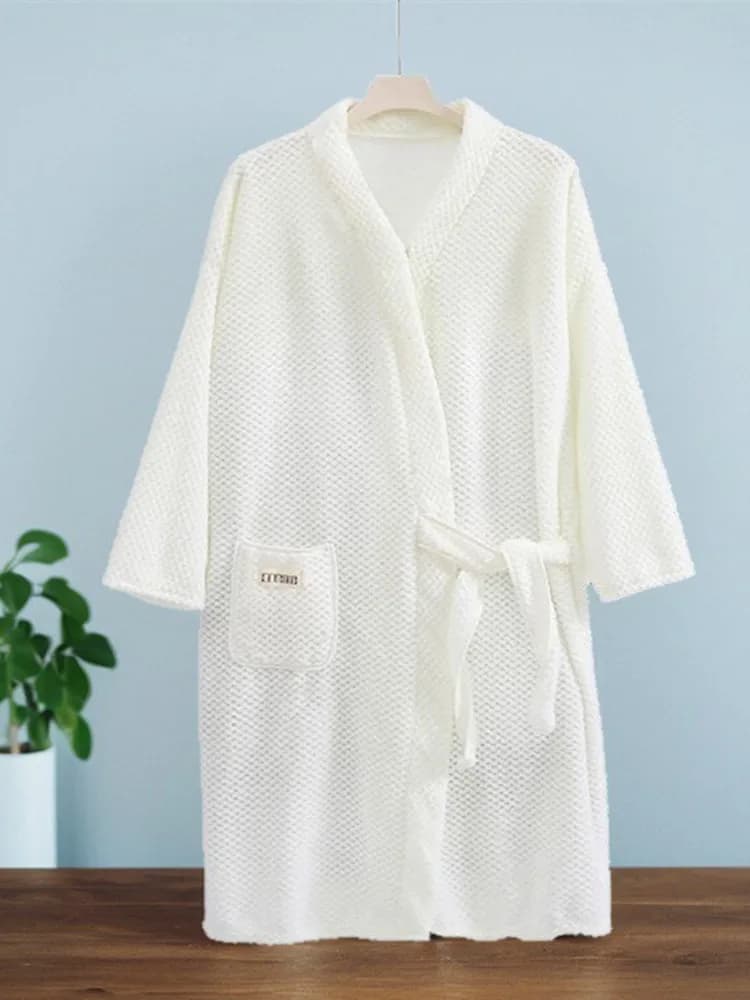 Accappatoio Unisex per Bambini in Tessuto Asciugamano ad Asciugatura Rapida, Lunghezza Media, per Hotel, Nuoto e Bagno, per Ragazzi e Ragazze, in Fibra di Poliestere