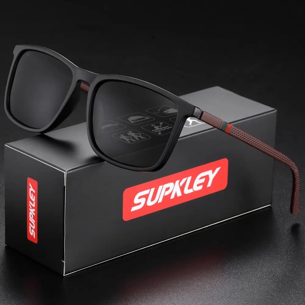 SUPKLEY sports sunglasses for men polarized comfortable sunglasses square accessories for men's light glasses with Origin