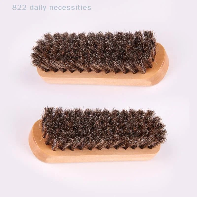 Spazzola in legno con setole di crine di cavallo (1/3 pezzi) per lucidatura dettagli cruscotto, cura e pulizia scarpe in pelle, spazzola per scarpe e spazzola per la pulizia