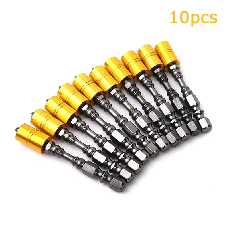 5/10 pezzi PH2 punte per cacciavite magnetico Phillips gambo esagonale da 1/4 di pollice con anello magnetico per cacciavite elettrico