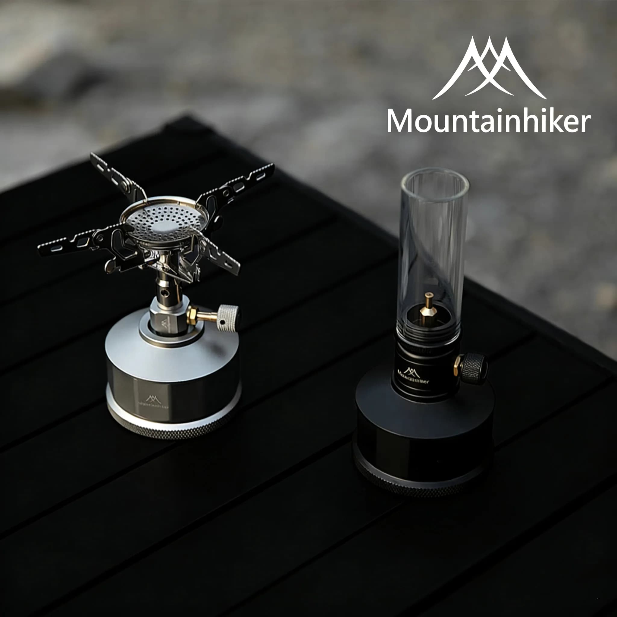 MOUNTAINHIKER Nuovo Set di Tre Pezzi, Bombola di Gas a 12 Prismi, Bombola di Gas Mochizuki, Porta Filettatura Universale per Campeggio all'Aperto, Gonfiaggio Portatile