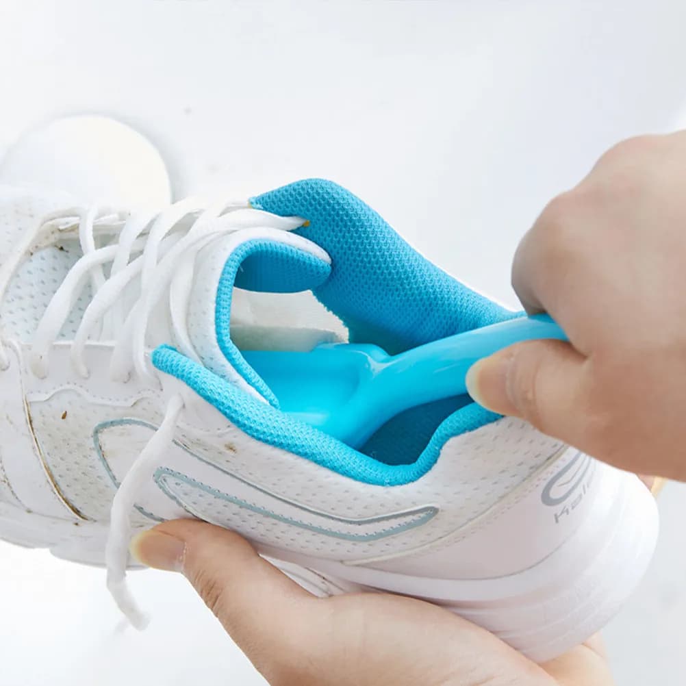 Set di 2 Spazzole Morbide per Scarpe, Strumento di Pulizia Resistente per Casa, Ufficio, Cucina, Bagno, Giardino e Viaggi, con Setole Anti-Graffio