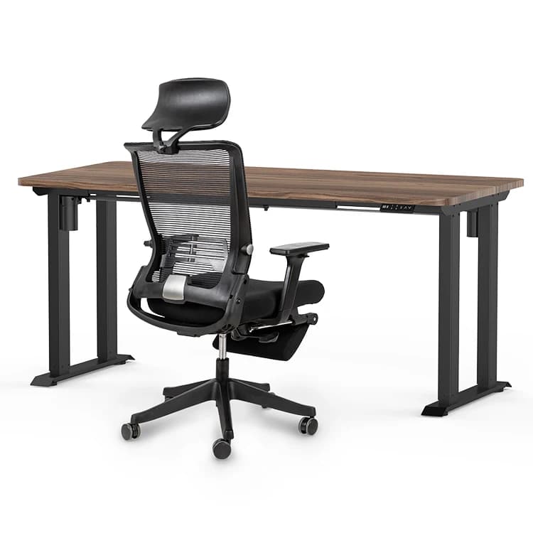 Scrivania da tavolo intelligente a 4 gambe Scrivania elettrica ergonomica Ascensore regolabile in altezza per sedersi e supporto Telaio da tavolo Scrivania da gioco Doppio motore