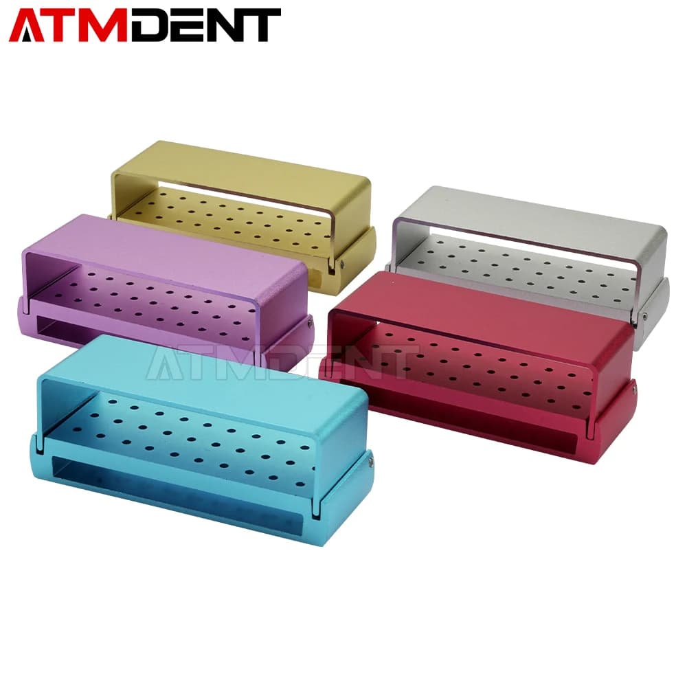 30-hole dentistry cutters Blocks Support for autoclavable disinfection Aluminum tool Teeth whitening tool