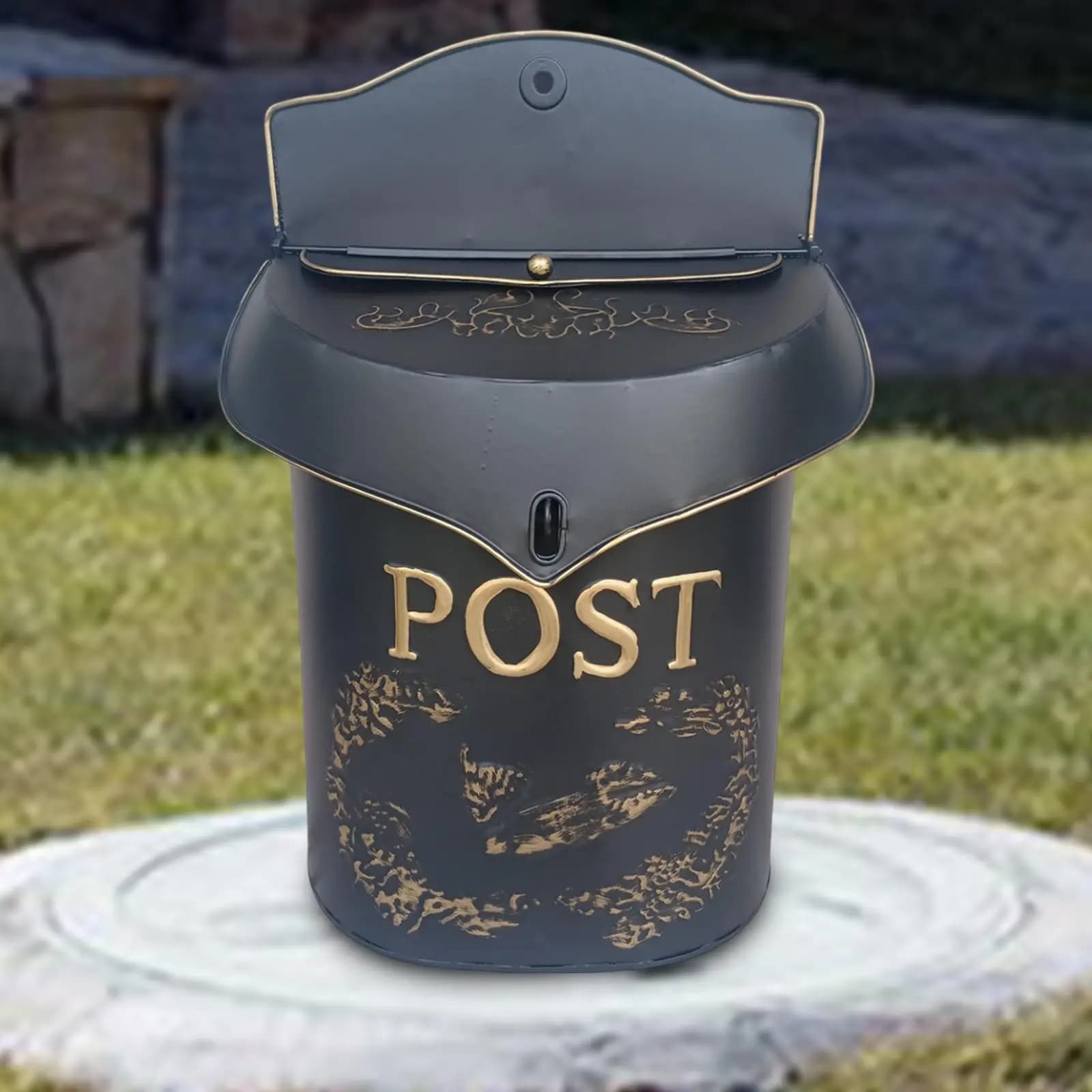 Cassetta postale Shabby Chic Cassetta postale montata a parete Scatola per commenti Scatola per riviste postali Scatola postale