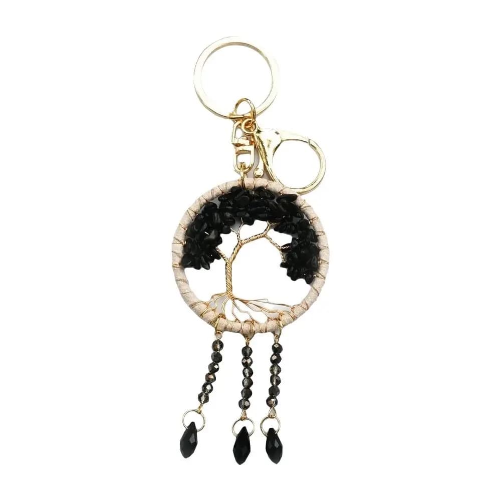 Charm Crystal Dreamcatcher Keychain Handmade Boho Car Pendant Car Hanging Car Hanging Decoration Home Decor