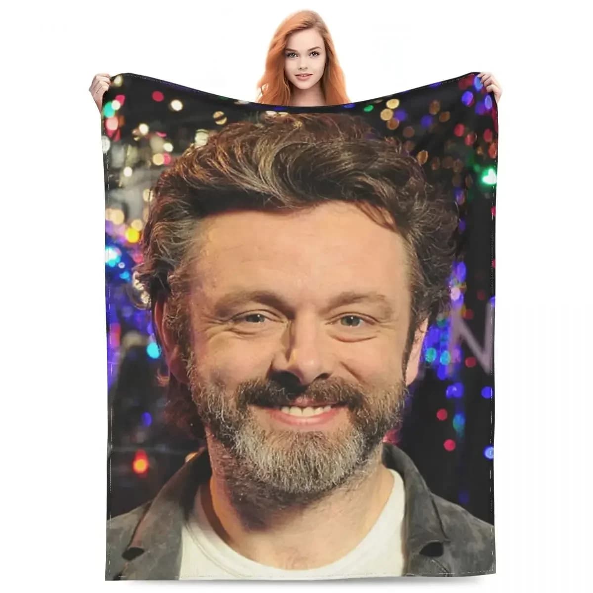 Coperta multifunzione Michael Sheen, accessori decorativi per la casa, coperte leggere in pile per la camera da letto