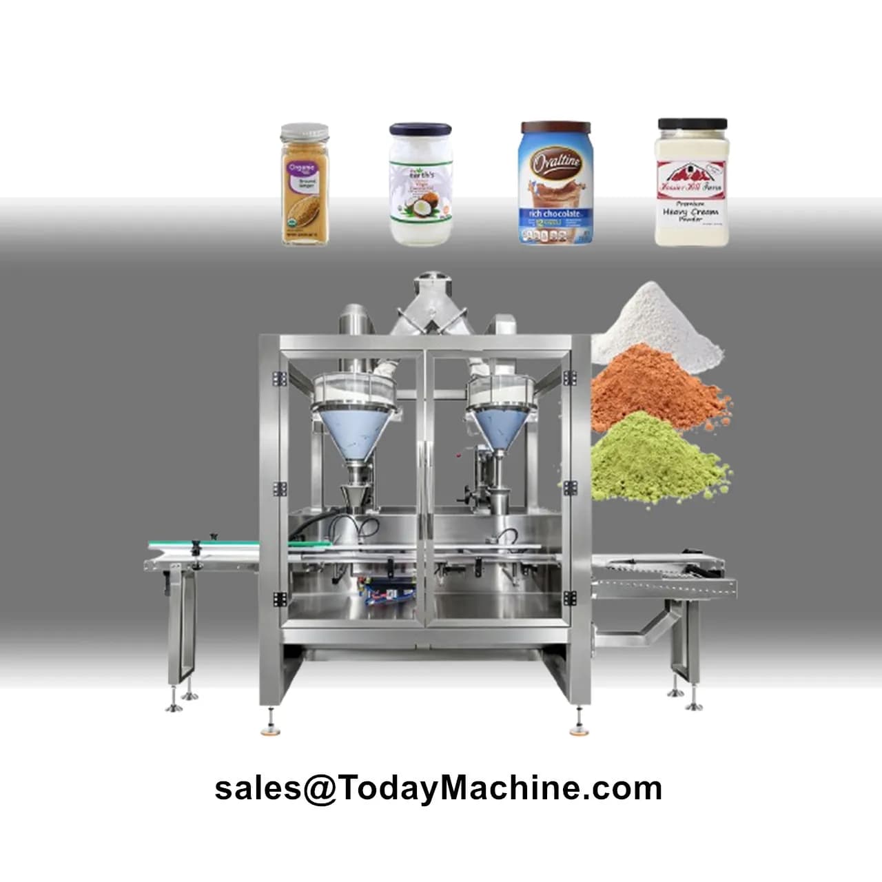 Automatic Seasoning Protein Coffee Spice Powder Auger Filler Jar Bottle Packing Filling Machine
