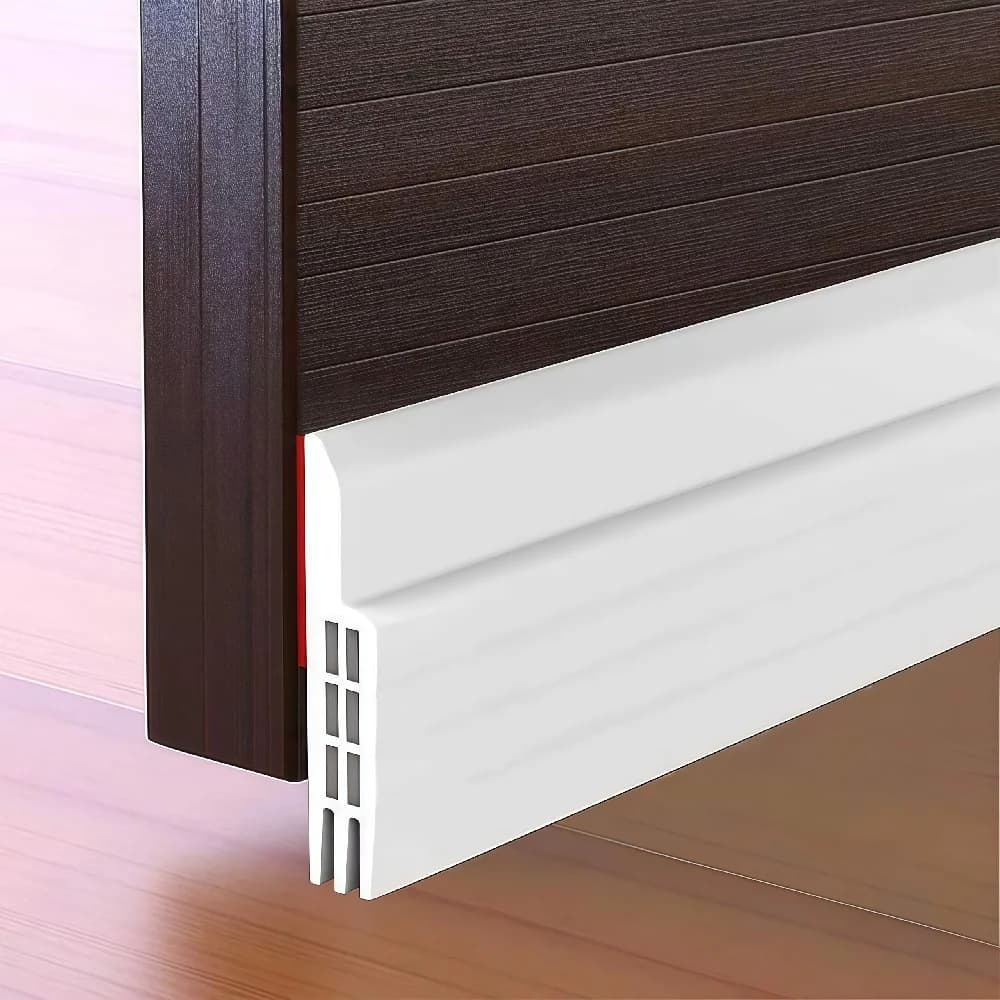1M/39.37IN Door Bottom Sealing Strip Windproof Dust Stopper Guard Rain Weatherstrip Noise Reduction Insulator Sealer