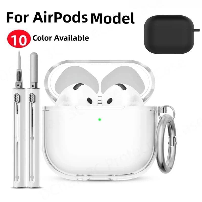 For AirPods 4 Case Clear Soft Transparent Shockproof Cover Wireless Charging Boxs For AirPods 4th Gen /Pro 3rd Generation Case
