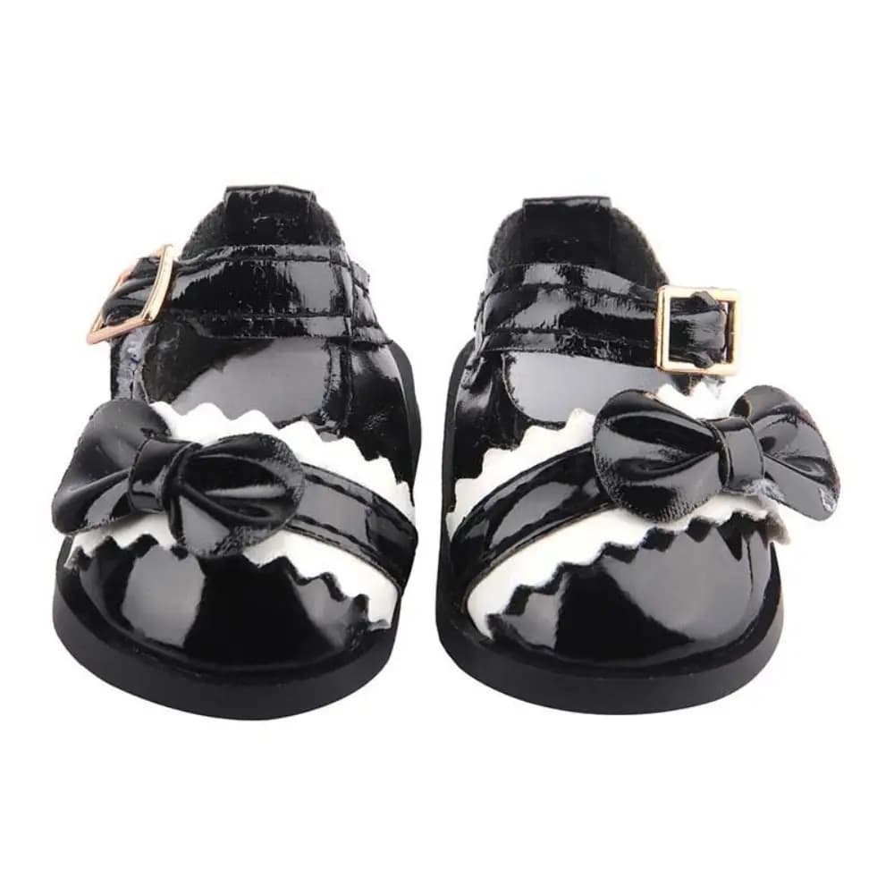 Scarpe e Stivali in Pelle PU con Fiocco per Casa delle Bambole, Scarpe in Pelle PU da 5,5 cm, Scarpe e Stivali Fai da Te Artigianali in Argilla