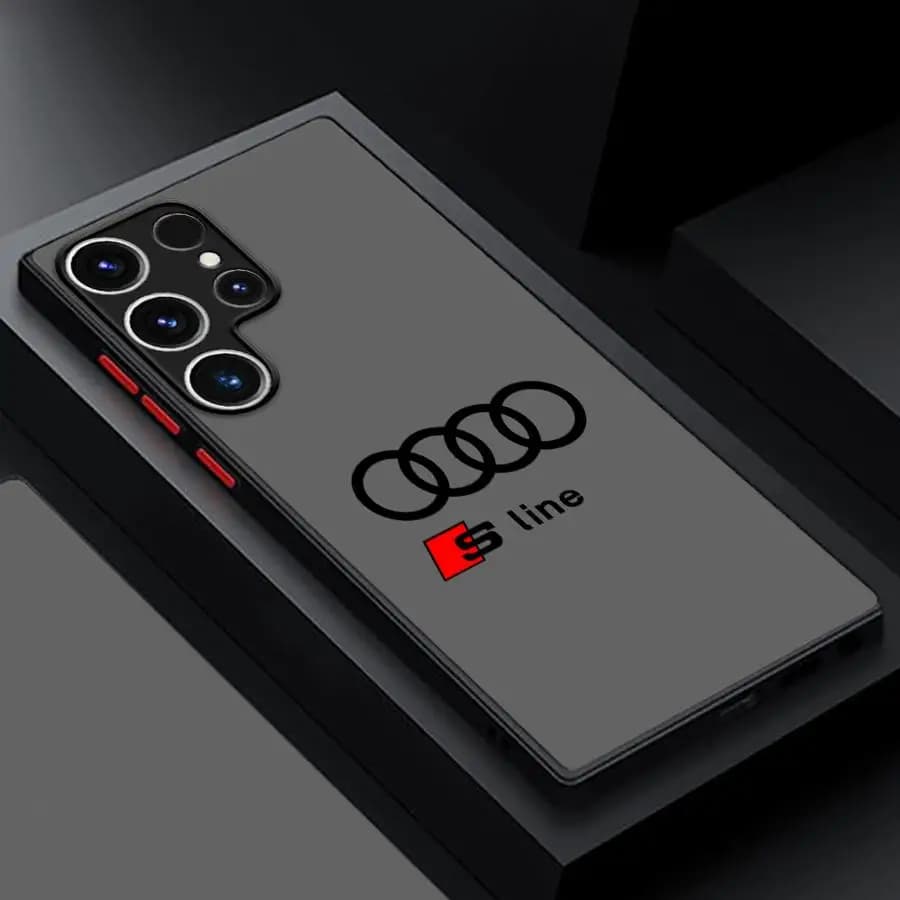 A-Audi-S Line TPU Cover Case for Samsung Galaxy S22 Plus S10+ S21 5G S23 S25 Ultra S24 Ultra S9 Plus S21 S20 FE