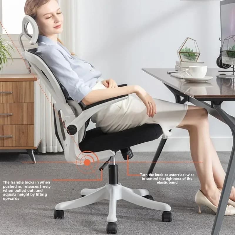 Nuovo Modello di Sedia da Ufficio Classica, Sedia da Gaming, Sedia con Schienale, Sedia da Scrivania, Sedia per Studenti, Sedia Ergonomica per Lunghe Sedute