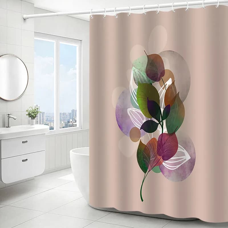 Tenda da doccia floreale squisita e di lusso leggero – Elegante arredamento da bagno di fascia alta, uso multifunzionale e decorativo