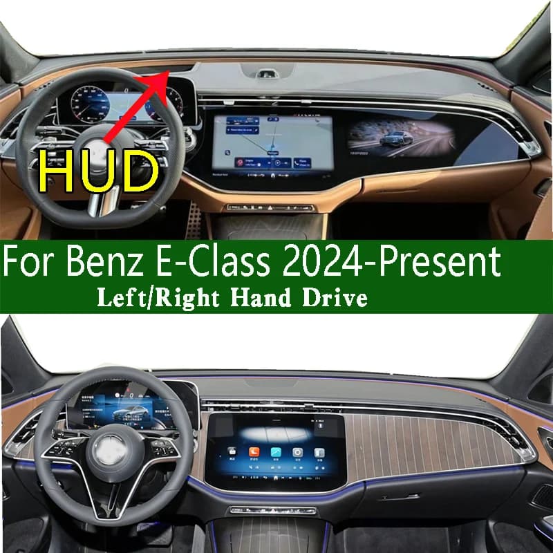For Benz Classe E 2024 2025 W214 V214 300 260 L Dash Zerbino Cruscot Cover Panel Instrument Panel Solar Protection Pad Anti-sporco Dash Zerbino