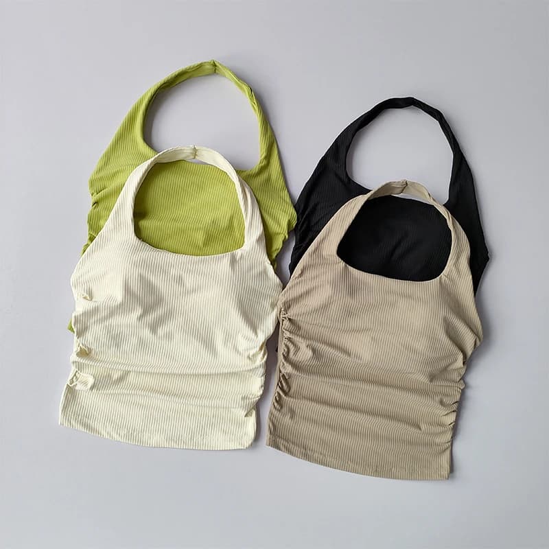 Reggiseno sportivo con temperamento Hornet da donna che raccoglie il petto fisso integrato, intimo traspirante, gilet da yoga, abbigliamento esterno