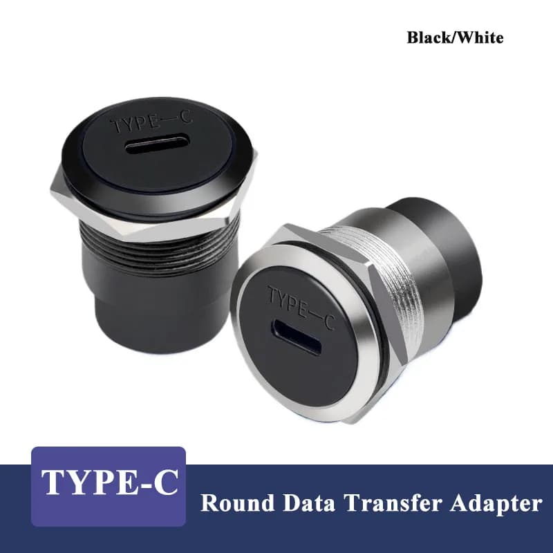 Adattatore modulo circolare TYPE-C Presa USB porta C Doppia estremità Tipo C Trasmissione dati Docking Ricarica Connettore cavo di rete