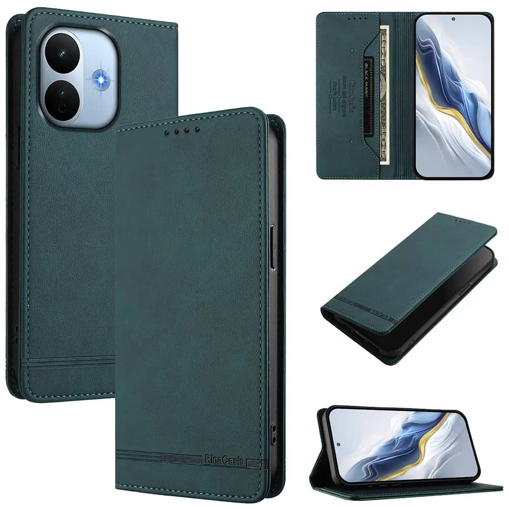For Xiaomi Redmi Note 17 Pro Max 5G 2026 RFID Blocking Magnetic Leather Flip Book Case Redmi Note 17 Pro Wallet Funda