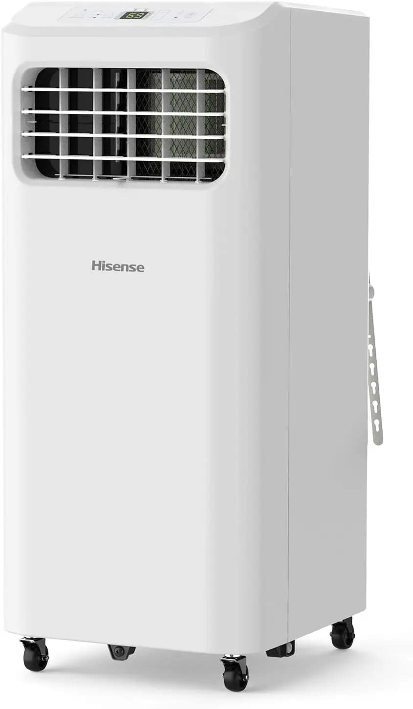 Condizionatore d'aria portatile Hisense da 6.000 BTU con funzione di raffreddamento, deumidificatore e ventilatore per ambienti di piccole dimensioni fino a 250 piedi quadrati, con telecomando, personalizzabile