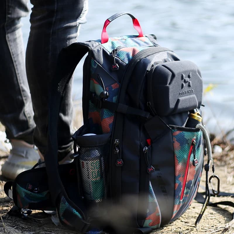 Large Capacity HISTAR Outdoor Backpack Fishing bag with multifunctional fishing rod 25LC
