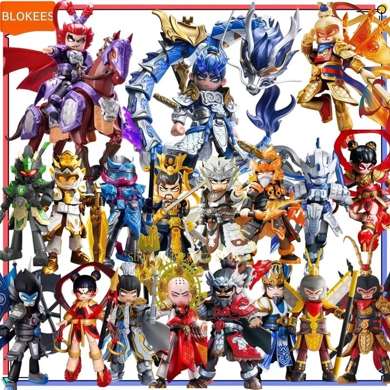 BLOKEES Herospire Building Block Hero Infinity Movable Mech Classic Series Journey To West Sun Wukong Doll Splicing Toy Gift
