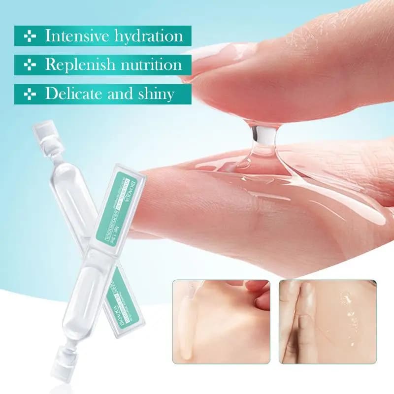 Serum Viso with Vitamin C, Retinol and Hyaluronic Acid, 30 Pieces / Box, for Hydratation and Skin Care