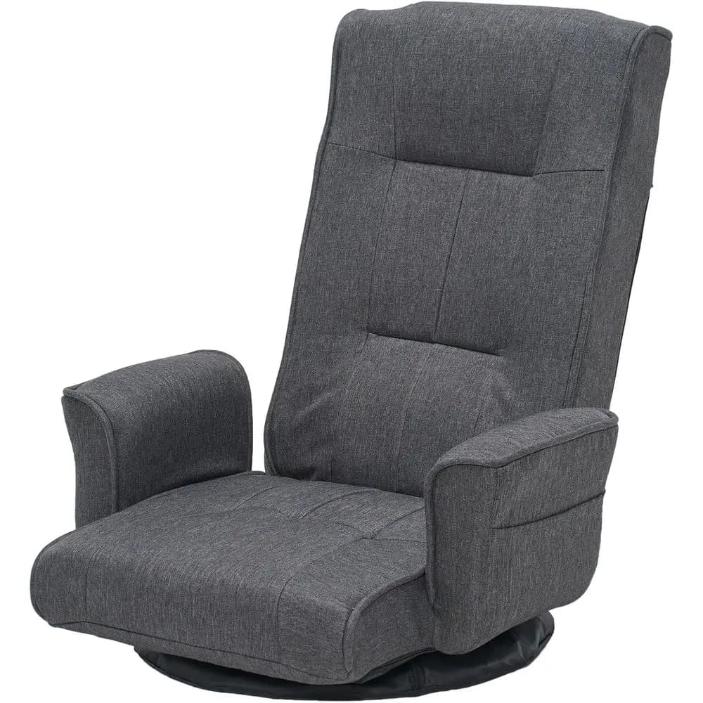 Swivel Gaming Chair with 14-Position Adjustable Backrest and Armrests, Suitable for Lounger Bed or Home & Living Room, Ideal for