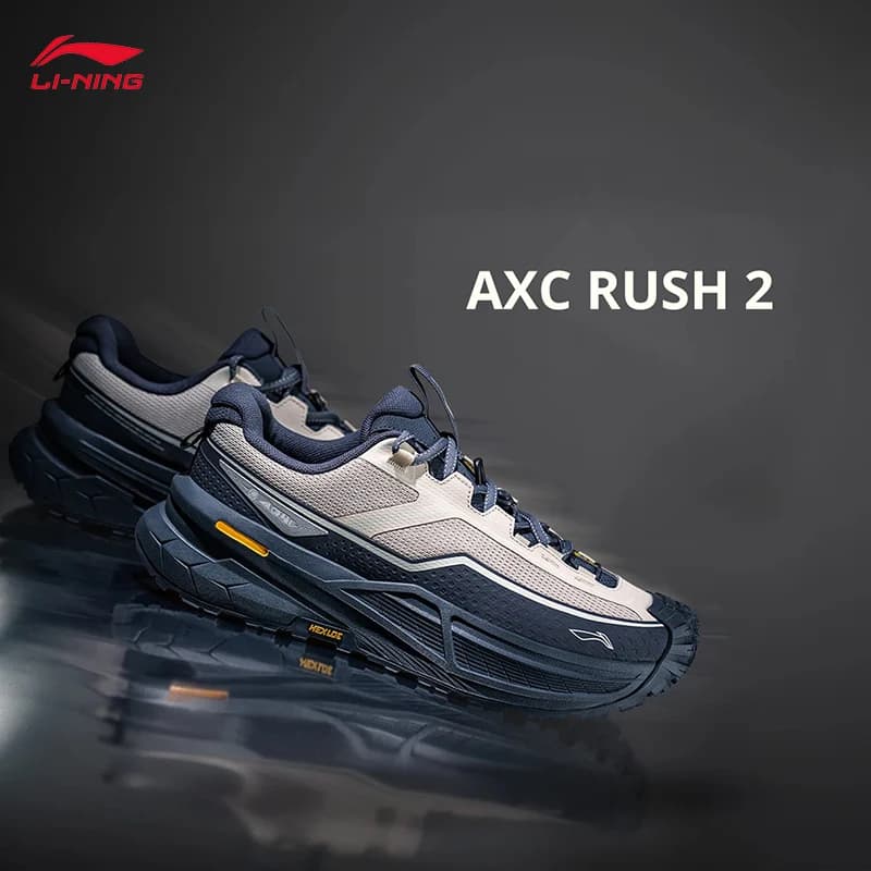 LI-NING CF Unisex AXC RUSH 2 Breathable Reflection Lightweight Rebound Outdoor Trekking Shoes AHTW003