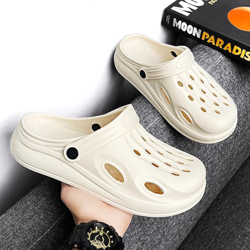 Men's Summer Outdoor Thick-Soled Sports Sandals New Outer Wear Non-Slip Beach Toe Slippers