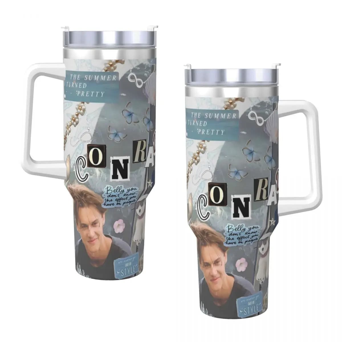 Cousins Beach Team Conrad The Summer I Turned Pretty Tumbler Bevanda fredda Bottiglia d'acqua Tazze per auto da spiaggia personalizzate a tenuta stagna