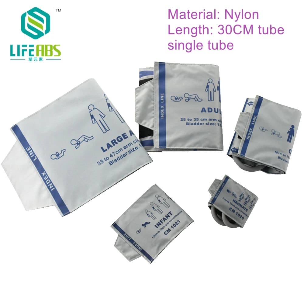 Blood pressure cuffs of all sizes blood pressure bracelet Nibp cuffs for single tube Nylon arm for patient monitor Min * dr * ay Mec1000