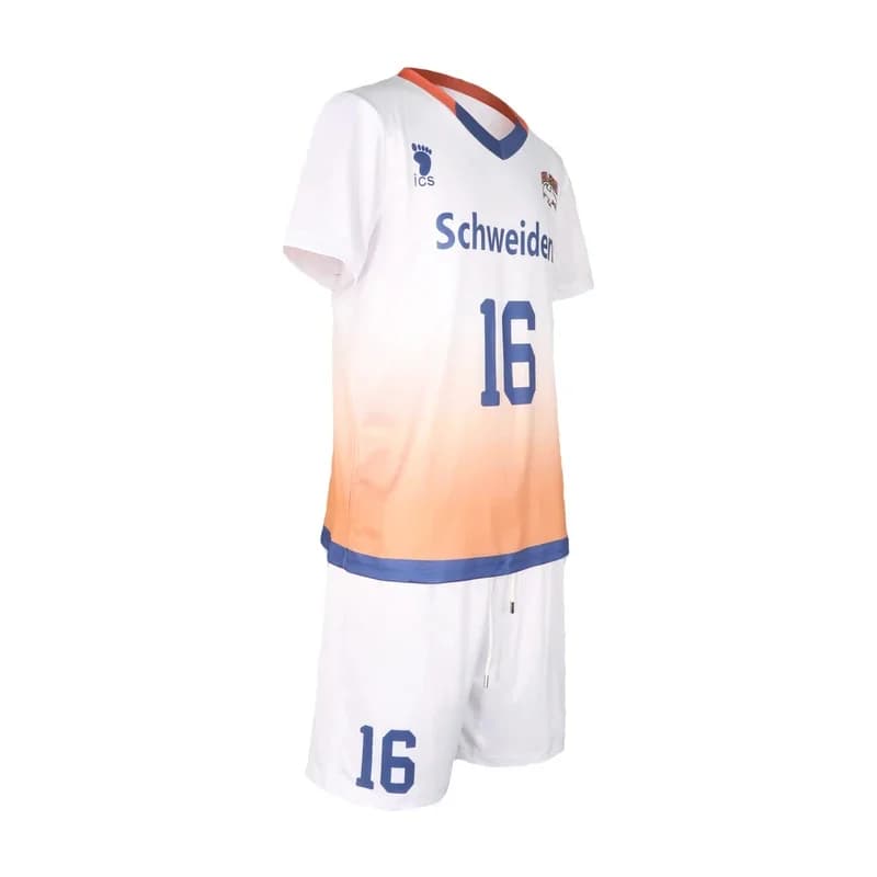 25COS Cosplay Costume by Boy White Volleyball, uniform of the team short sleeved AD Club