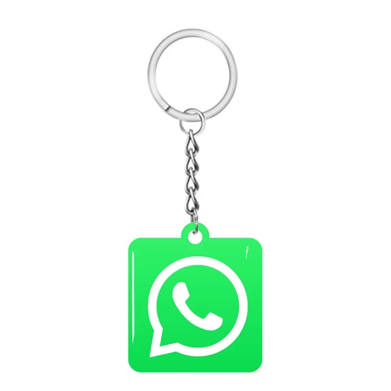 Portachiavi NFC intelligente per social media Whatsapp per social media | timpano e seguire | biglietto da visita digitale