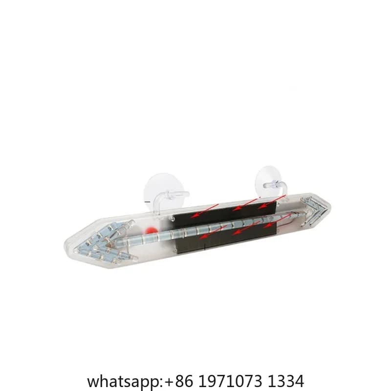 Car Solar Flashing Universal Decorative Solar Anti-collision LED Bar Double Arrow Warning Light