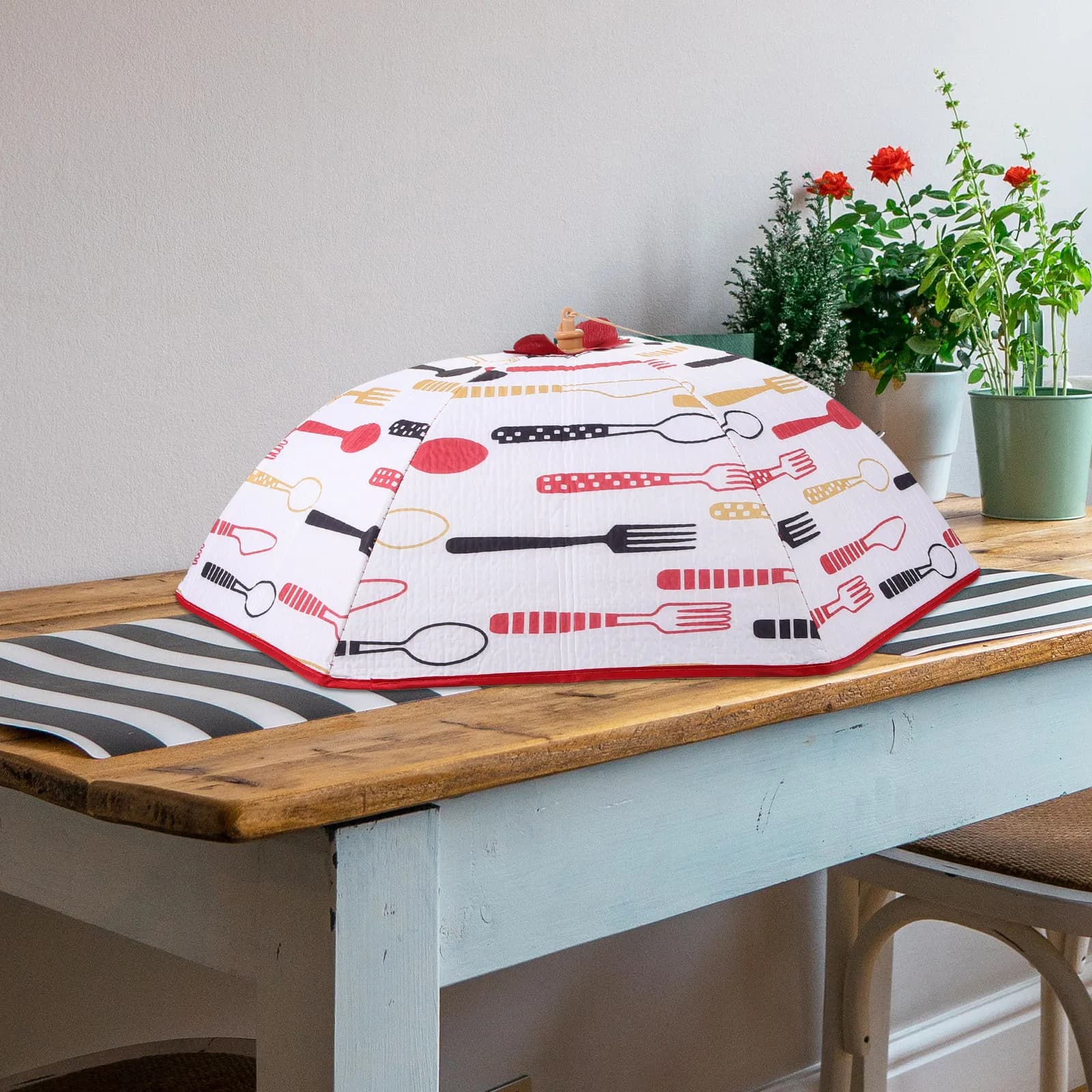 Foldable Cover for Foods in Oxford Fabric, Keeping Warm or Cold Food, Ideal for Open Party and Camping